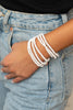 Thank Me Layer White Bracelet