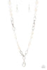 Tea Party Tango White Necklace