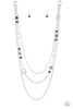 Starry-eyed Eloquence Purple Necklace