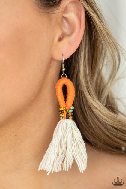 The Dustup Orange Earrings