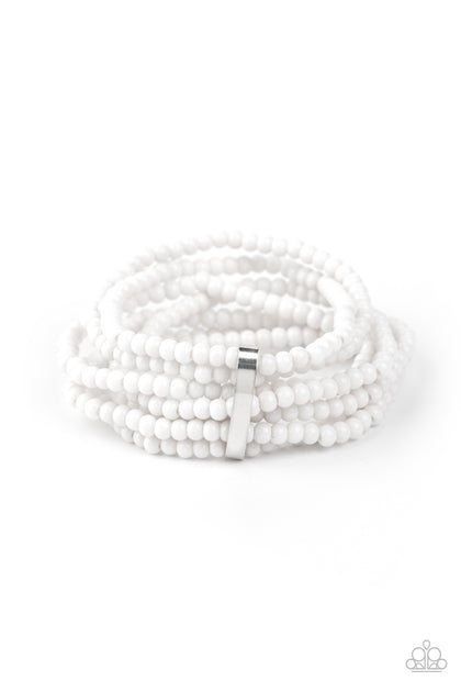 Thank Me Layer White Bracelet